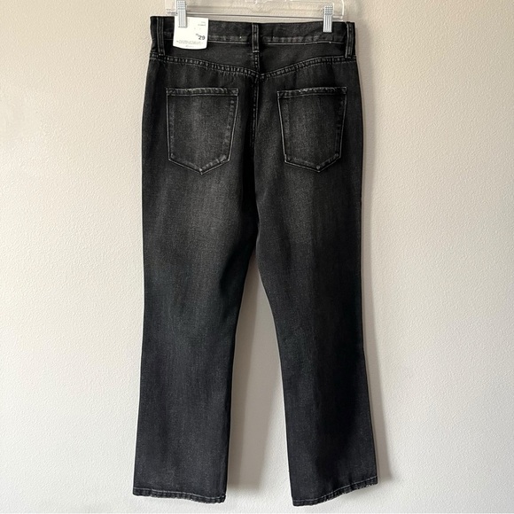 KanCan Size 11/29 Lynne Ultra High Rise Straight Leg Jeans Distressed Black NEW - Picture 10 of 14